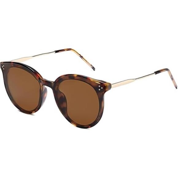 Classic Round Oversized Sunglasses for Women and  - Trendy Retro Vintage - Picture 3 of 6